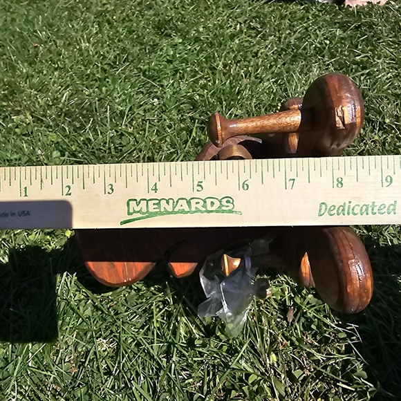 CHILD'S WOODEN MOOSE HEAD CLOTHES COAT HAT RACK 12" LONG, WALL MOUNTED - Picture 12 of 13